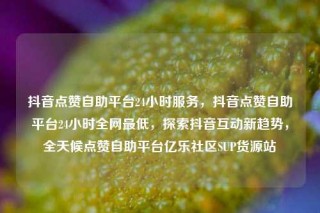 抖音点赞自助平台24小时服务，抖音点赞自助平台24小时全网最低，探索抖音互动新趋势，全天候点赞自助平台亿乐社区SUP货源站
