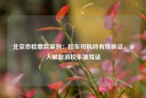 北京市检察院案例：校车司机持有残疾证，30人被取消校车准驾证