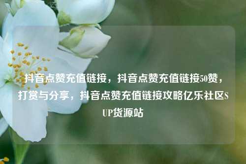抖音点赞充值链接	，抖音点赞充值链接50赞，打赏与分享，抖音点赞充值链接攻略亿乐社区SUP货源站  第1张