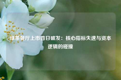 绿茶餐厅上市首日破发：核心指标失速与资本逻辑的碰撞  第1张